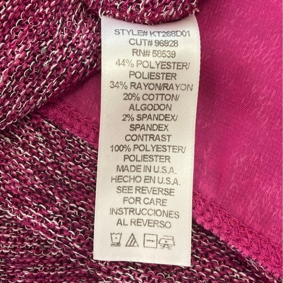 Kut from the Kloth oversized slouchy sweater with attached silky trim, XS/S - Picture 7 of 8